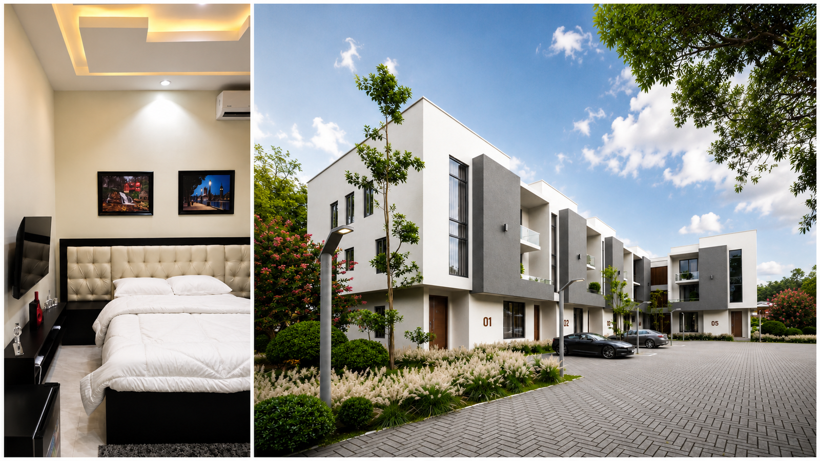 Contemporary residential development